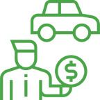 motor dealer vehicle handover inspection icon